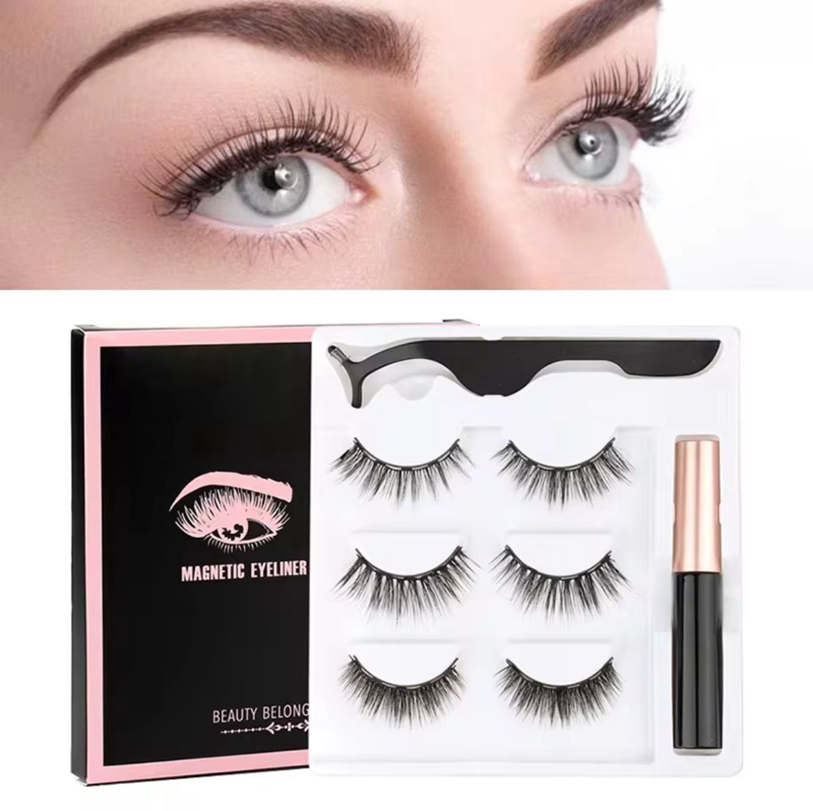 Kit de Pestañas Magnéticas “Esential Lashes”